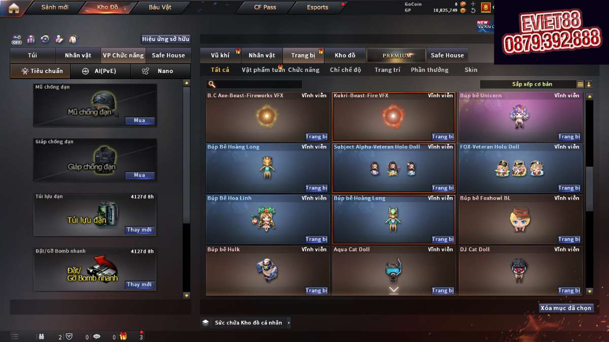shop acc cf uy tin gia re